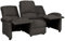 vidaXL Sofa 3-Sitzer Verstellbar Kinosofa Fernsehsofa Heimkino TV Sessel Fernsehsessel Relaxsessel Polstersessel Ruhesessel Liegesessel Dunkelgrau Stoff