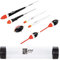 Zite Fishing Forellen-Posen Sortiment 7-TLG – Angelposen Forellen-Angeln mit Posen-Rohr – Durchlauf-Pose Forellen-Ei Kristall-Posen