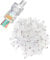 YIOVVOM RJ45 Cat6 Pass Through Connectors Gold Plated 8P8C Ends for Solid Wire and Standard Cable, Transparent 100-PACK