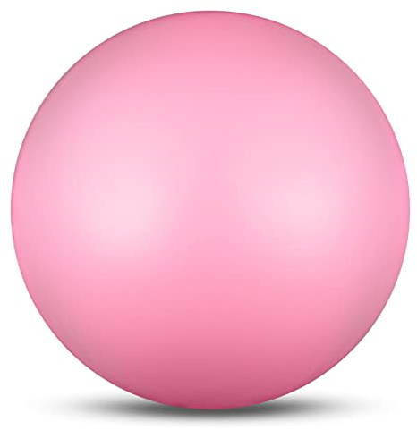 DRUNA Rhythmischer Gymnastikball, PVC, 19 cm, 400 g, Gymnastikgerät, Übungsball, Rosa