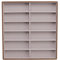 Natudeco 12 griglie Espositore Per Occhiali da Sole Custodia Per Occhiali da Sole in PU in Legno Occhiali da Sole di Grande Capacità Vassoi Per Occhiali Sole Gioielli Orologi
