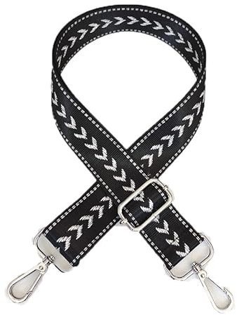 Breit Schulterriemen Verstellbarer Schultergurt Taschengurte zum Wechseln mit Silberne Drehhaken Umhängetasche Langer Gurt für Crossbody Handtasche Geldbörsengurte Mädchen DIY Zubehör für Tasche