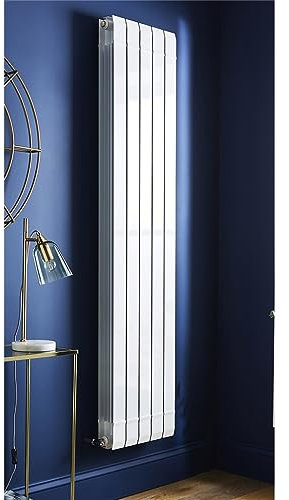 1870mm (H) x 400mm (W) - White Vertical Radiator (Amsterdam) - (1.87m x 0.4m) - Depth 100mm