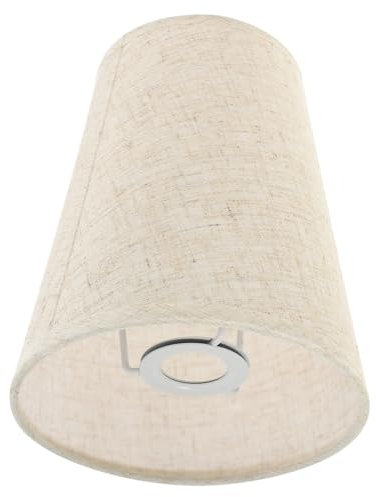 Warmhm Pendelleuchtenschirm Aus Stoff Lampenschirm Für Tischleuchte Austausch Der Stoffleuchte Lampenschirm Aus Leinen Bodenlampenschirm Kronleuchter Erhöhen E14 Die Glühbirne Eisen