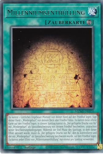 MZMI-DE070 - Millenniumsenthüllung - Rare - 1. Auflage - Rare - Maze of Millennia - mit LMS Trading Fieldcenter-Karte Yugioh