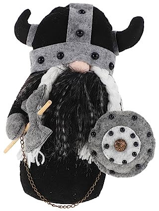 Zerodeko Wikinger-Puppe Kinderspielzeug Nordische Wikingerzwerge Desktop-Spielzeug Wikinger Gnom Tischdekoration Dekor Für Zu Hause Ältere Füllwatte Jahrgang Requisiten