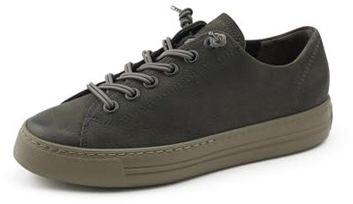 Paul Green Damen Pauls mit Relax-Weite und Wechselfußbett, Frauen Low-Top Sneaker,Strassenschuhe,Sportschuhe,Freizeitschuhe,Grau (Iron),37 EU / 4 UK
