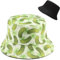 Malaxlx Damen Gurke Muster Fischerhut Bucket Hat Anglerhut Sonnenhut Reversibel Fischerhüte Sommerhut Faltbarer Strandhut Draussenhut
