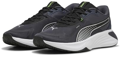 Puma PWR HYBRID TR, Unisex Crosstrainer, Galactic Gray-Puma Black-Green Glare,