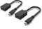 GANA Lot de 2 câbles micro HDMI vers HDMI 4 K - Extension micro HDMI vers HDMI - Compatible avec 4K, 3D, Full HD, Gopro, tablette - 20 cm