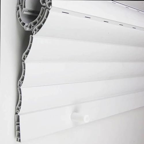 Tenda avvolgibile in PVC | Tapparelle Avvolgibili, Serranda Avvolgibile | Lama curva 50 mm | Taglio su misura | Pertoni Tende (Altezza 130 cm x 180 cm (larghezza)