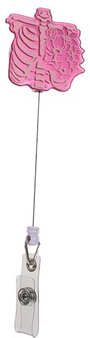 TOGEVAL Kompakte Abzeichenspule Für Einziehbarer Ausweishalter Leicht Und Tragbar Für Ärzte Lehrer Und Studenten Mit Sicherer Aufbewahrung Für Namensschilder Und Visitenkarten