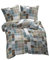etérea Microfaser Bettwäsche 155x220 2er Set - Ganzjahres Bettbezug - Punkte Karos Set mit Kissen 155x220cm + 80x80 cm Kissen - Beige