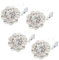 Cache Bouton Chemise Femme, 4PCS Couvre Bouton Chemise En Strass, Boutons De Chemise Détachables, Boutons Bijoux, Boutons Fantaisie En Pour La Décoration Des Vêtements