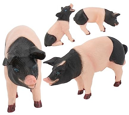 JOINPAYA Spielzeug Für Jungen Und Mädchen 4-teiliges Schweinemodell-Spielzeug Realistische Simulationsschweinmodelle Für Die Bauernhofszene Und Die Heimdekoration