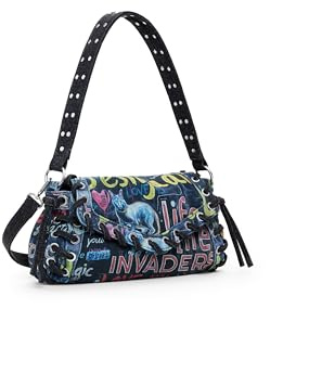 Desigual Tasche, Pizzicato, Acrosbodybag für Damen, Material Finishes