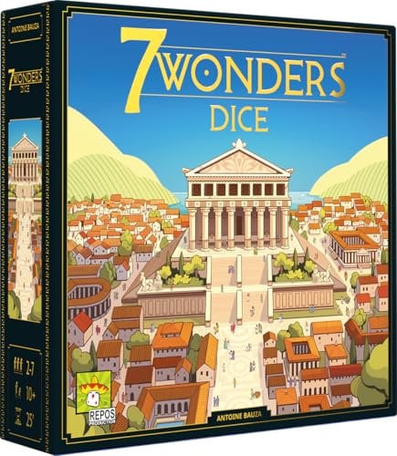 Asmodee, 7 Wonders Dice, Repos Production, Kennerspiel, 2-7 Spieler, ab 10+ Jahren, 25 Minuten, Deutsch