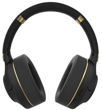 İnca IBK-503S Bluetooth Kopfhörer, Kabellose Over-Ear-Headsets mit Mikrofon, Bis zu 12 Stunden Wiedergabe, AUX & SD-Kartenslot, Ergonomisches Design für Musik & Gaming (Schwarz)