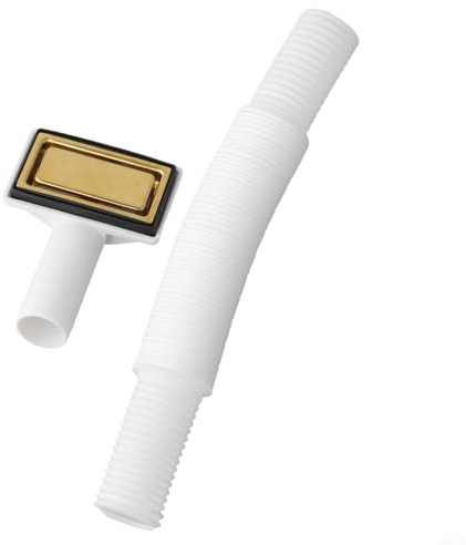 babominimer Accessoire de vidange d'évier avec tuyau de trop-plein doré, tuyau flexible et raccords de vidange pour des solutions efficaces de drainage d'évier