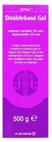 Double base Gel 500g | Highly Effective Moisturizing Solution for Dry Skin | Moisturiser for Eczema, Psoriasis and Dermatitis Treatment