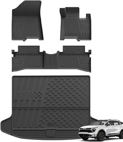 3W Floor Mats & Boot liner Fit for 2023 2024 2025 2026 Kia Sportage [PHEV]