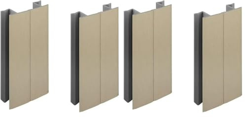 2x jonction de plinthe 150mm finition acier inoxydable inox multi angle angulaire coin cuisine raccord connecteur pied de meuble profil PVC plastique (Lot de 2)