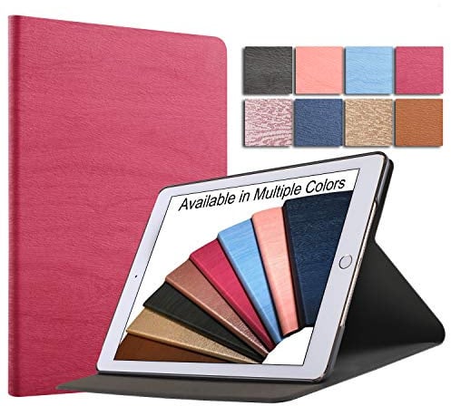 DuraSafe Cases per iPad PRO 10.5 Air 3 [ PRO 10,5 Pollici Air 3ª Generazione ] A1701 A1709 A1852 A2152 A2123 A2153 A2154 Tree Texture Folio Smart Cover con Design Protettivo Elegante e Classico - Rosa