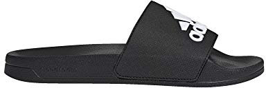 adidas - Chanclas Adilette para hombre, Negro (Negro/Blanco/Negro), 40 EU