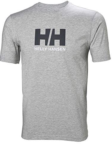 Helly Hansen Men's HH Logo T-Shirt, Grey Melange, M