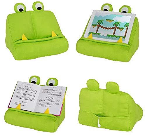 Cuddly Reader Kinder iPad Ständer | Tablet Ständer | Buchhalter | Lesekissen | Lesen im Bett zu Hause | Tablet Knietruhe Kissen | Lustige Neuheit Geschenkidee für Leser, Buchliebhaber
