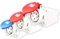IP44 Prise et prise murale 4 broches 32 A industriels étanches Rouge