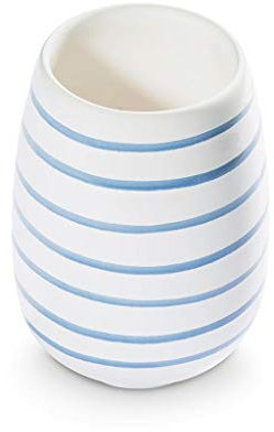 GMUNDNER KERAMIK Vase Höhe : 11 cm Blaugeflammt Geschirr, handgemacht in Österreich