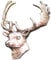 Ansteckpin Damhirsch | für den Hut oder das Revers | Perfekt zum Jagd-Outfit | Anstecker Pin Button | Altsilber