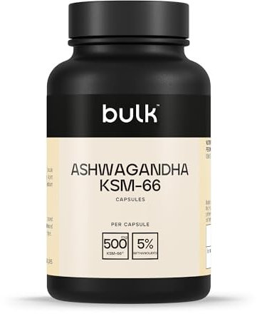 Bulk KSM-66 Ashwagandha Kapseln, 500 mg, 500 mg, 90 Kapseln
