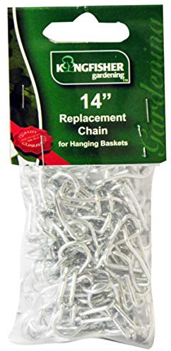 Garden Mile 14 Hanging Basket Chain Heavy Duty 3 Way Chain Metal Replacement Chain for Hanging Basket Garden Bird Feeder Hanger Outdoor Plant Metal Hanger Silver Chain for Lanterns