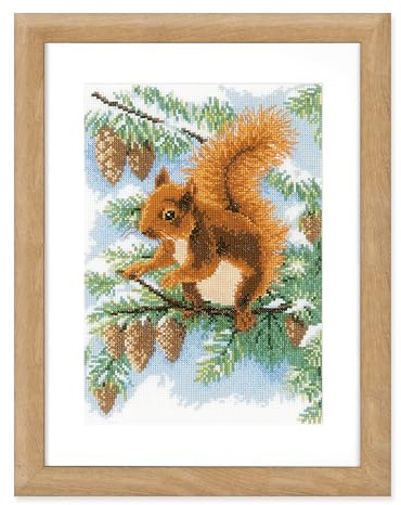 Vervaco Squirrel in The Pine Counted Stitch Kit