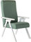 Poltrona legno FIAMMETTA ESSEGI SRL Relax reclinabile LACCATO Bianco tessuto Verde Menta Sfoderabile