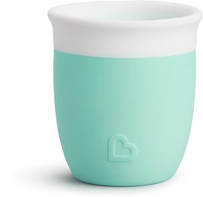 Munchkin C'est Silikon! Offener Trainingsbecher für Babys und Kleinkinder ab 4 Monaten, 57 ml, Minze