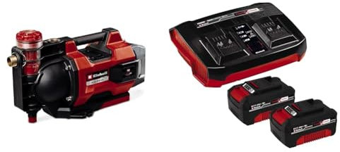 Einhell automatische Akku-Gartenpumpe AQUINNA 36/38 F LED AUTOMATIC Power X-Change (36 V, max. 3800 L/h, max. 37 m Förderhöhe, Automatikfunktion, ECO/Boost, Vorfilter, inkl. 7m Saugschlauch)