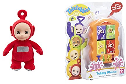 Teletubbies Character Uk 8 Inch Talking Po Soft Toy & Tubby Phone, call one of the, and they will chat, giggle and sing to you