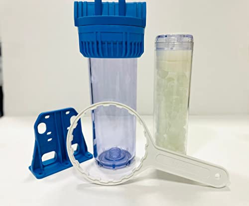 Wasserfilter Behälter und Anti-Kalk-Kartusche aus Polyphosphat, Kugel, Silikon