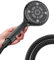 LOKBY 5″ High Pressure Handheld Shower Head 6-Setting - High Flow Even with Low Water Pressure - Hand Held Showerhead Set with 59″ Stainless Steel Hose, Teflon Tape, Rubber Washers - Black