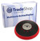 Trade-Shop Klett Medium Aluminiumoxid Schleifteller fr Exzenterschleifer, Schwarz, Rot, M8 + 5/16 UNF