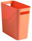 rongweiwang Bote de Basura Delgado sin Tapa Papelera Contenedor de Basura Baño Dormitorio Gabinete de Cocina Artículos de tocador Papelera de Almacenamiento, Naranja