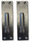 Haven Heritage Hook on Plate Gate Hinges with 12 mm Pin to Suit Hook and Band Gate Hinges, and Wrought Iron Gates. Black (Black, 12 mm)