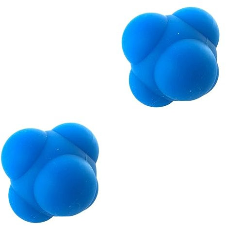 INOOMP 2stücke Hexagonaler Silikon-reaktionsball Agilitätstraining Für Männer Und Frauen Seitiges Design Zur Verbesserung Von Reflexen Koordination Und Geschwindigkeit Für Sportler
