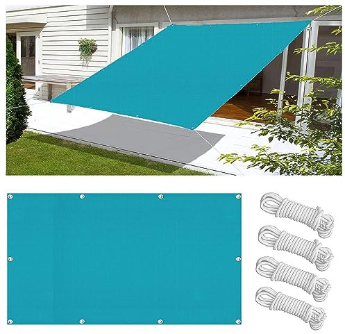 Vela Ombreggiante Impermeabile 3x6M Tenda da Sole per Esterno Vele Ombreggianti Rettangolare Telo Parasole con Fune e Occhiellato Protezione UV Tenda a Vela per Giardino Balcone Terrazza