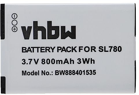 vhbw 1x Akku kompatibel mit Auerswald COMfortel M-520, M-720 schnurlos Festnetz Telefon (800 mAh, 3,7 V, Li-Ion)