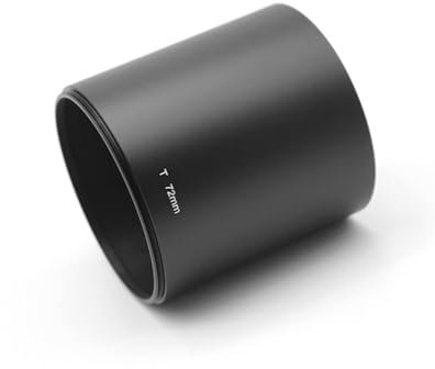 Paraluce tele avvitabile 72 mm 77 mm lunghezza metallo 78 mm paraluce teleobiettivo, for telescopio con lente reflex a specchio (Size : 72mm)
