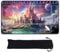 ZWHDSLC Playmats Compatible for Lorcana Size 24x14 Inches TCG Gaming Mat, Non-Slip Rubber with Zones Play Mat and Free Storage Bag (DIS45-zone1, 24 x 14 in)